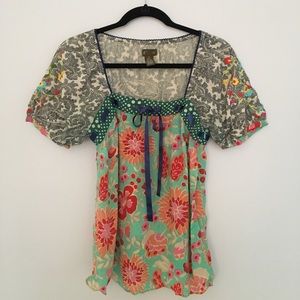 Anthropologie bohemian blouse by fei